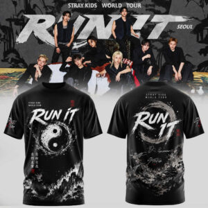 Stray Kids Run It World Tour 2026 Graphic Concert T-Shirt