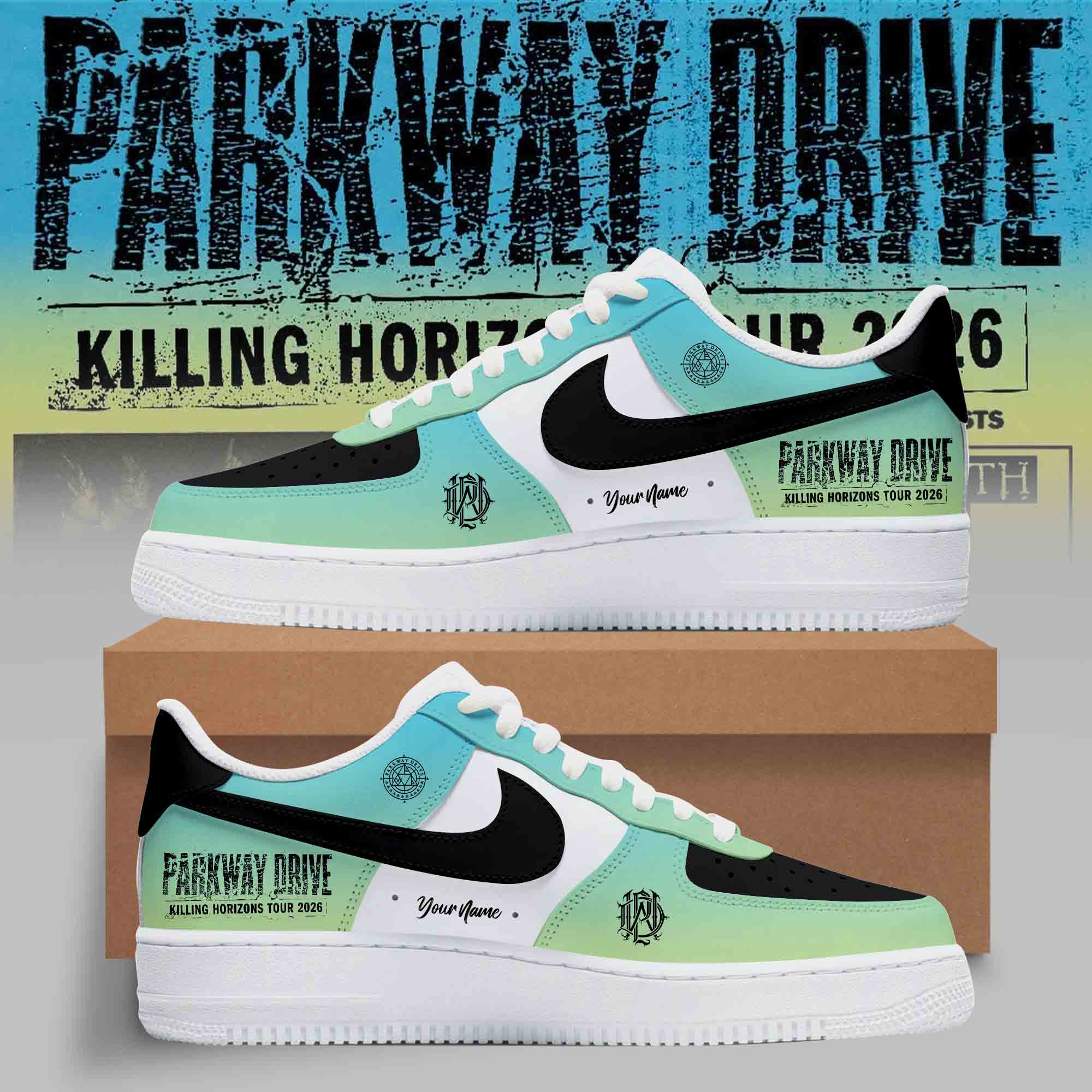 Parkway Drive Killing Horizons Tour Sneakers Gift For Heavy Metal Fans Collection