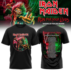 Iron Maiden Run For Your Lives Tour Collector Graphic T-Shirt Edition