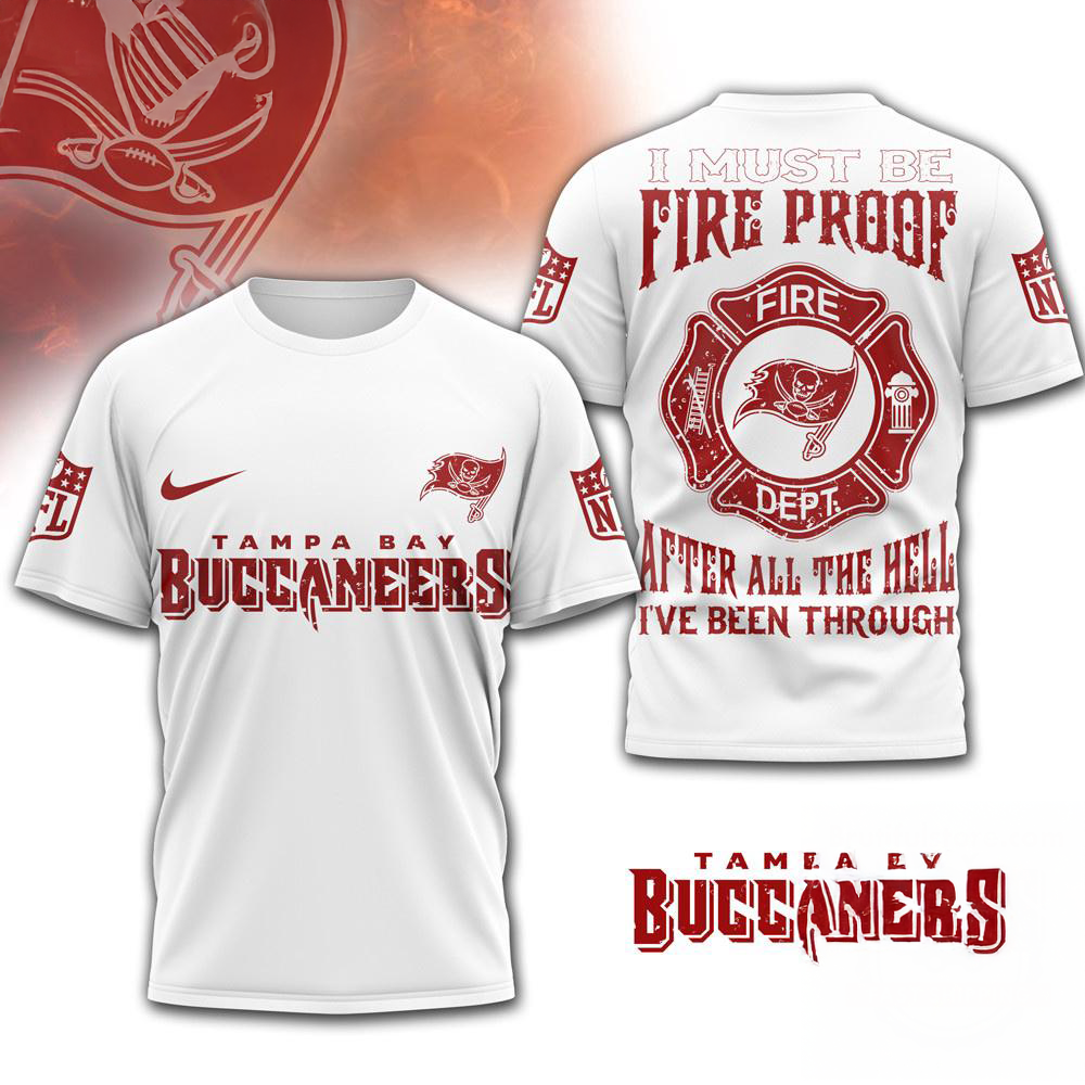 Tampa Bay Buccaneers Nfl Built By Fire Game Day Limited Edition 3D Shirt Gift For Buccaneers Fans