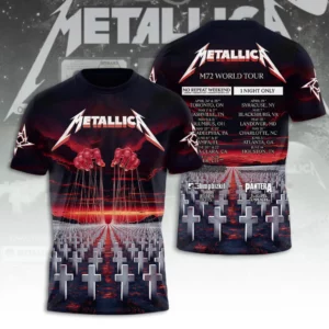 Metallica Tour 2026 Limited Fan Collection 3D Apparel Gift