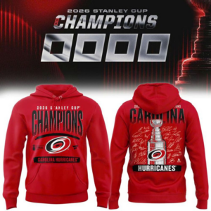 Carolina Hurricanes 2026 Stanley Cup Champions Signature Roster Hoodie Gift For Hockey Fans