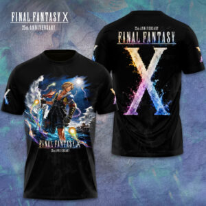 Final Fantasy X 25Th Anniversary 3D Apparel Gift For Fantasy Rpg Fans Collector Edition