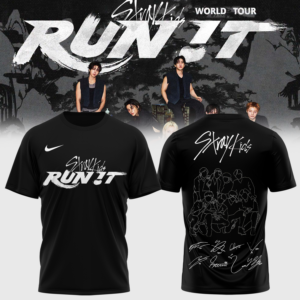 Stray Kids Run It World Tour 2026 Limited Fan T-Shirt Gift For Stay Nation