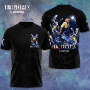 Final Fantasy X 25Th Anniversary 3D Apparel Gift For Video Game Enthusiasts Celebration Edition