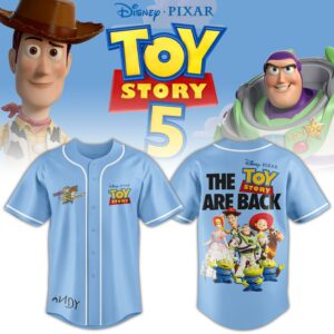 The Toys Are Back Light Blue Limited Edition Baseball Jersey Gift For Animation Fans