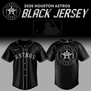 Houston Astros Back In Black 2026 Jersey Gift For Baseball Supporters