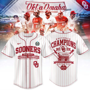 Oklahoma Sooners Baseball 2026 National Champions Championship Jersey