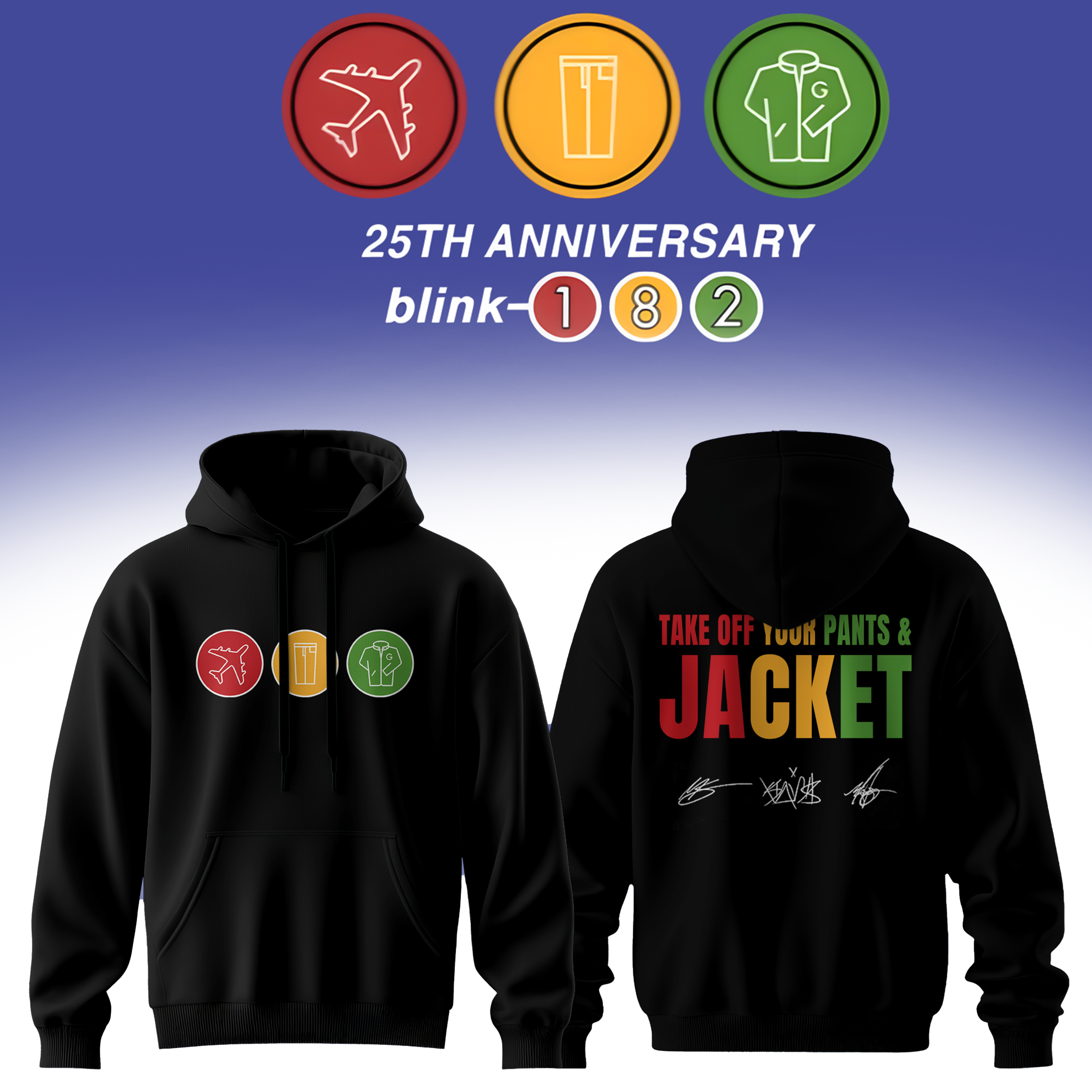 Blink182 Anniversary Collection Premium Graphic Hoodie Gift For Concert Fans