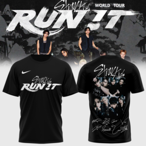 Stray Kids Run It World Tour 2026 Official Concert T-Shirt Gift For Tour Collectors