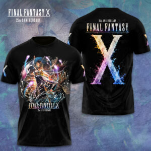 Final Fantasy X 25Th Anniversary 3D Apparel Gift For Gaming Community Anniversary Celebration