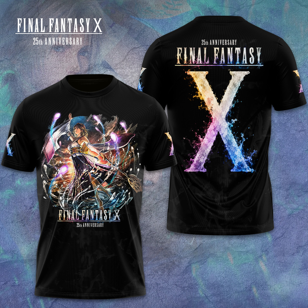 Final Fantasy X 25Th Anniversary 3D Apparel Gift For Gaming Community Anniversary Celebration