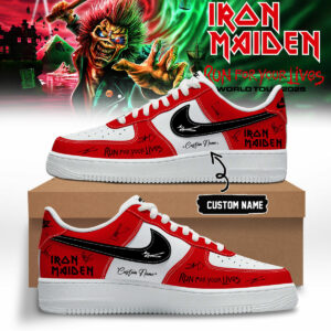 Iron Maiden Run For Your Lives World Tour Official Shoes Gift For Metal Supporters