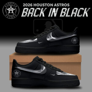 Houston Astros Back In Black 2026 Shoes Gift For Mlb Fans