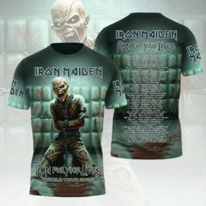 Iron Maiden World Tour 2026 3D Apparel Gift For Metalheads Live Concert Collection