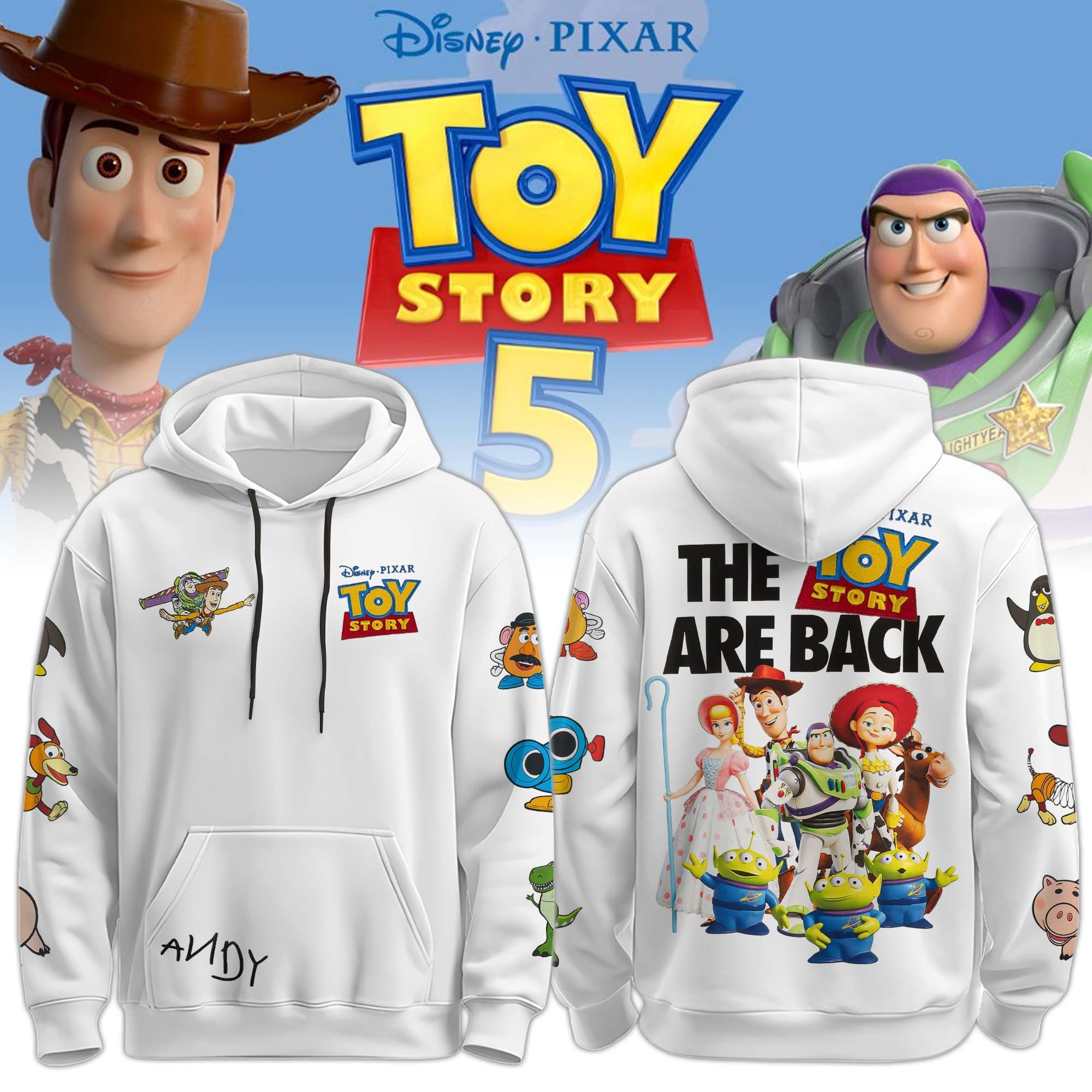 The Toys Are Back White Limited Edition Hoodie Gift For Collectors Fan Collection