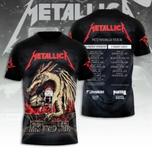 Metallica Tour 2026 Live Show 3D Apparel Gift For Collectors