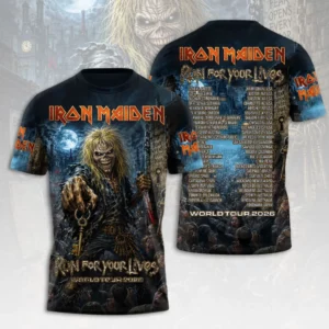 Iron Maiden Anniversary Tour 2026 3D Apparel Gift For Collectors