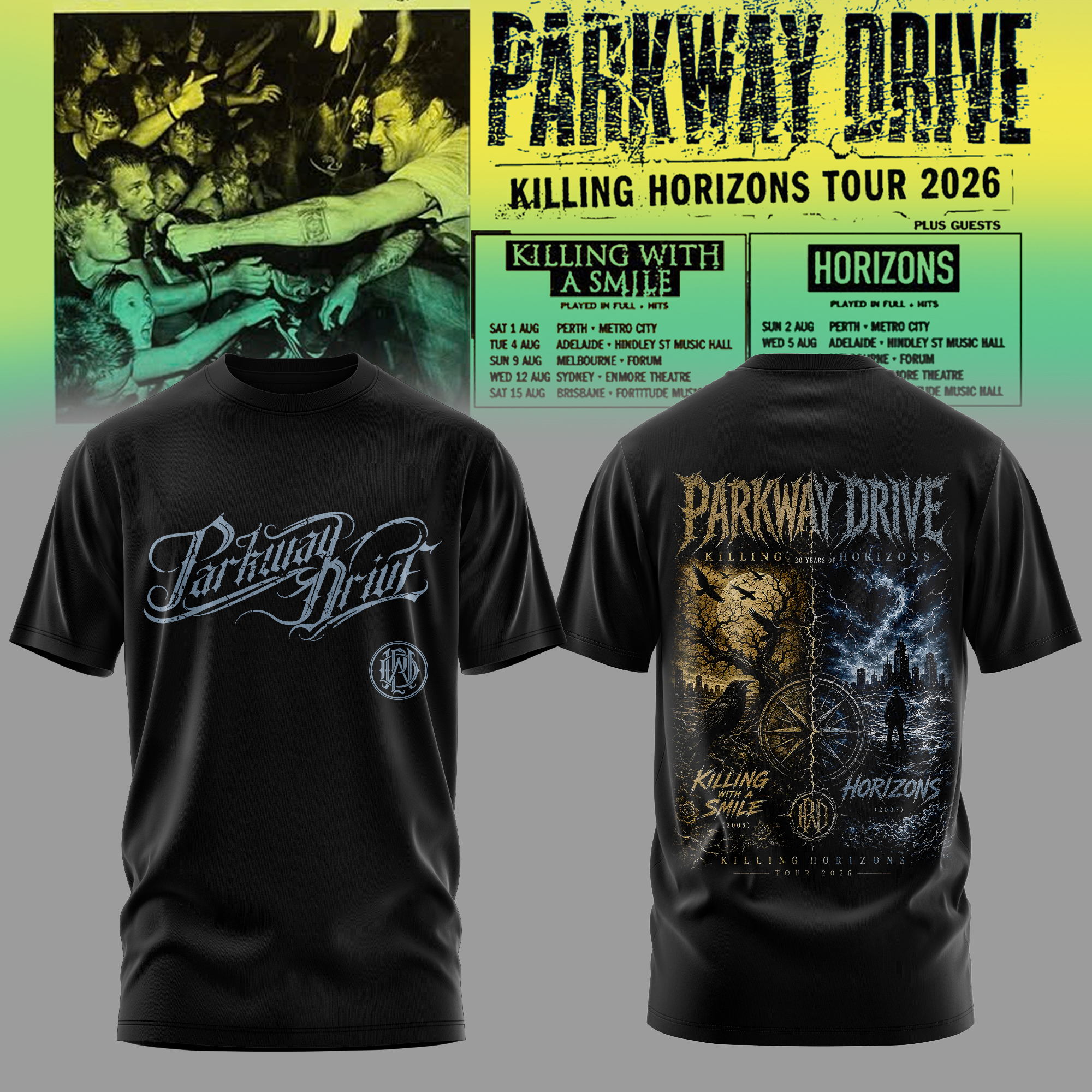 Killing Horizons Legacy T-Shirt Gift For Parkway Drive Collectors