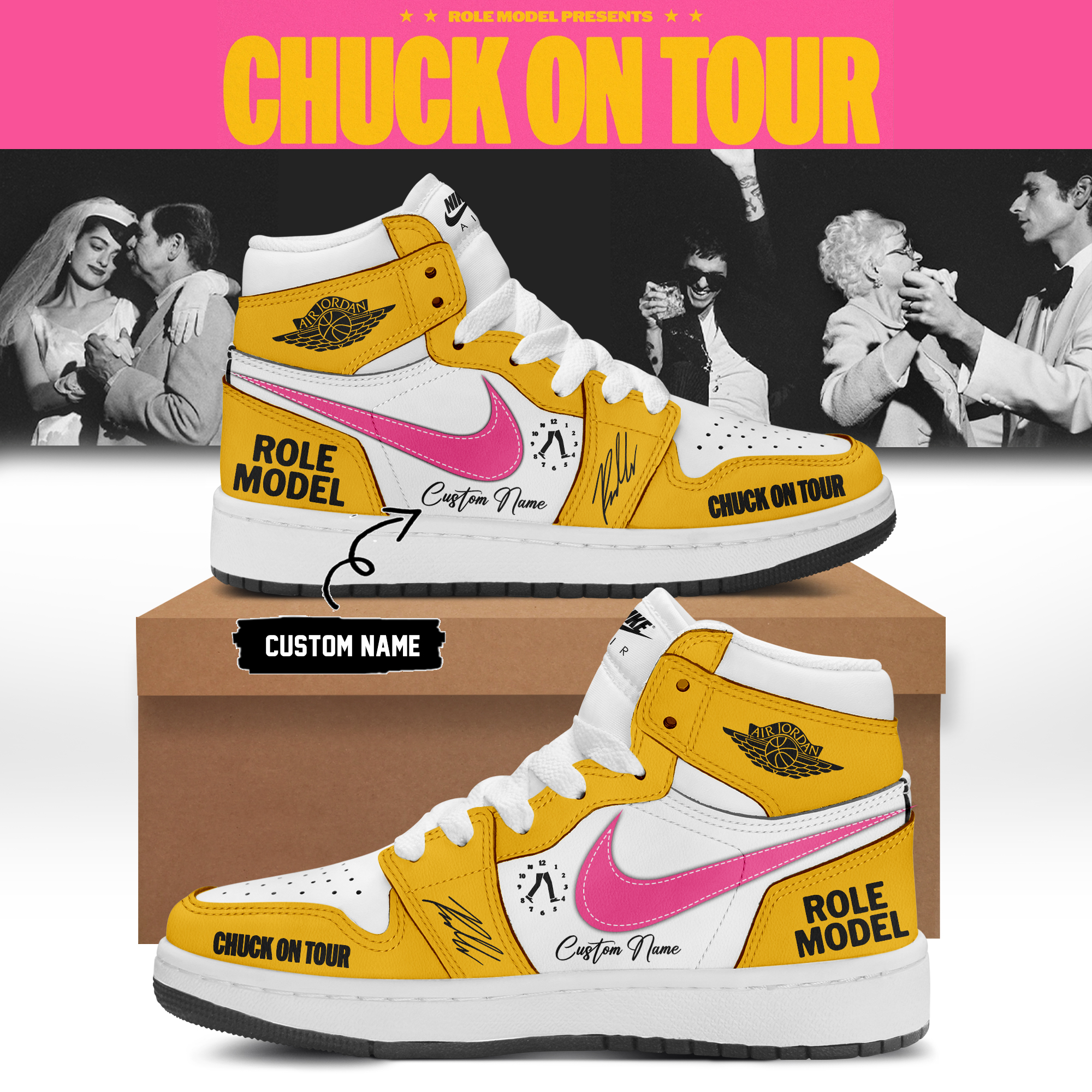 Role Model Chuck On Tour 2026 Signature Collector Shoes Gift For Music Collectors