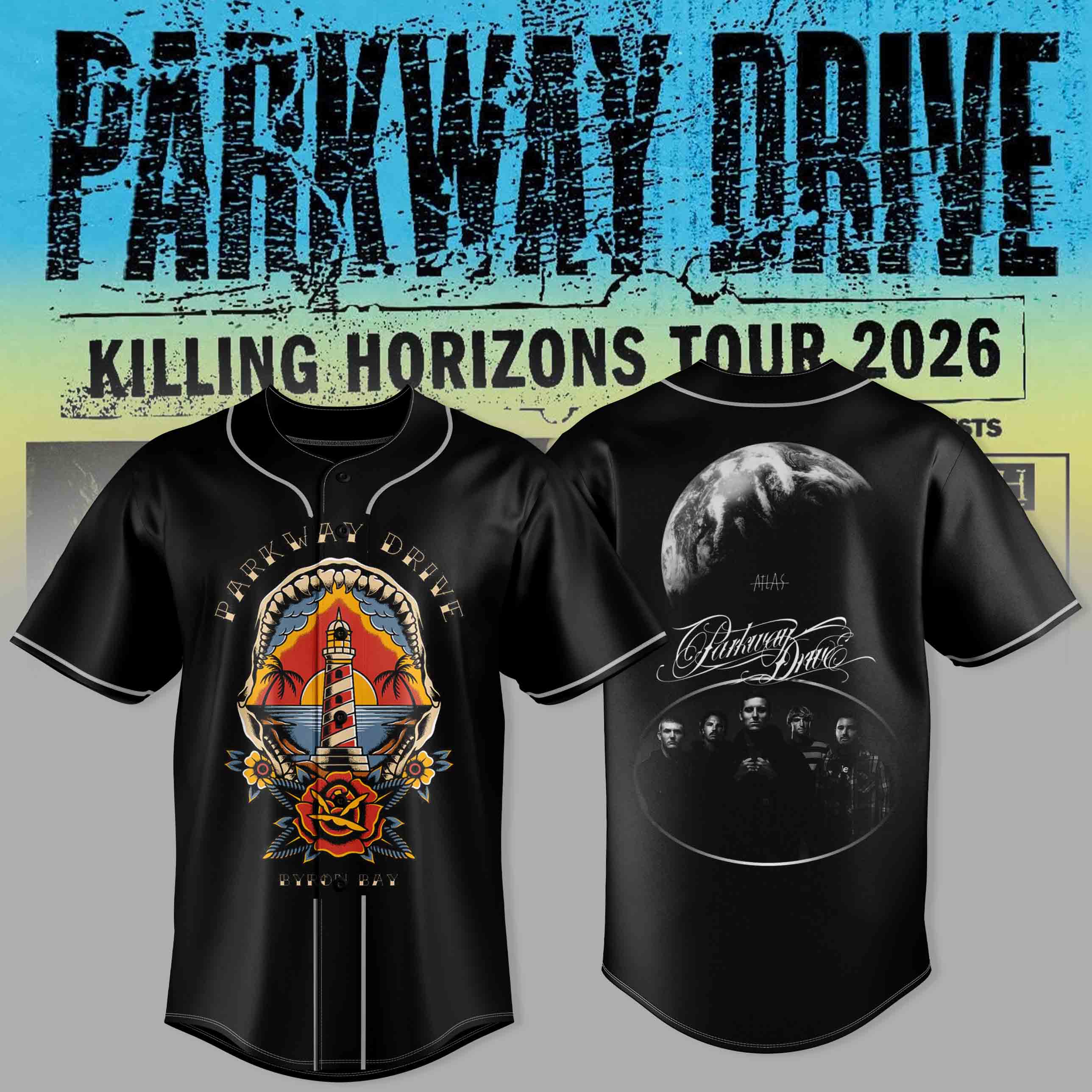 Parkway Drive Killing Horizons Tour Graphic Jersey Gift For Concert Supporters