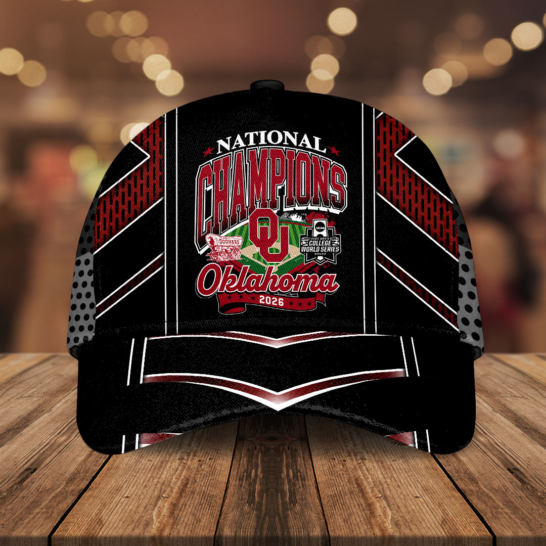 Oklahoma Sooners Mens College World Series Champions 2026 Classic Cap Gift For Sooners Collectors