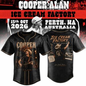 Cooper Alan Ice Cream Factory Concert Baseball Jersey