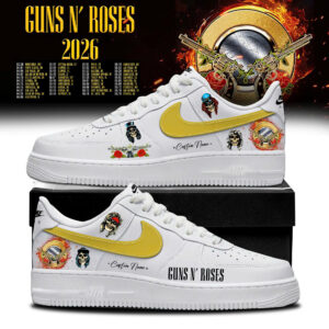 Guns N Roses 2026 Tour Premium Air Force 1 Sneakers Gift For Rock Collectors