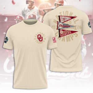 Oklahoma Sooners Mens College World Series Champions 2026 3D Apparel Gift For Ncaa Baseball Fans