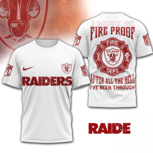 Las Vegas Raiders Nfl Built By Fire Game Day Limited Edition 3D Shirt Gift For Raiders Fans