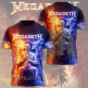 Megadeth This Was Our Life Tour 2026 3D Apparel Gift For Concert Fans