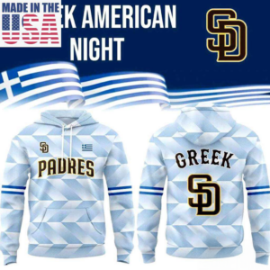 San Diego Padres Greek American Celebration Fan Hoodie