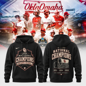 Oklahoma Sooners 2026 Ncaa Baseball Champions Fan Hoodie Edition