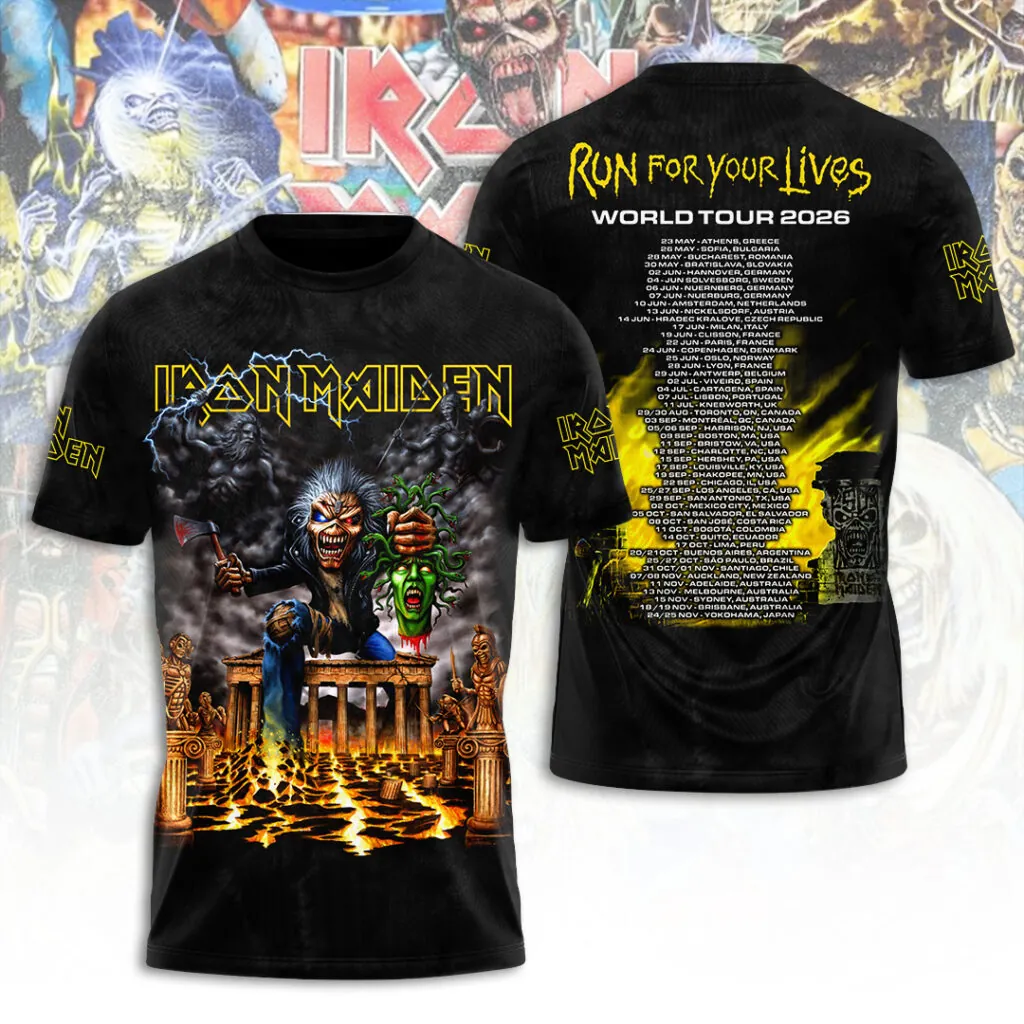 Iron Maiden Tour 2026 3D Apparel Gift For Heavy Metal Fans Concert Season1