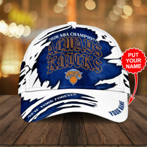 Personalized New York Knicks Nba Finals Champions 2026 Classic Cap Gift For Basketball Enthusiasts