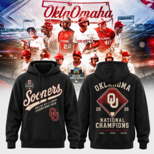 Oklahoma Sooners 2026 Champions Baseball Graphic Hoodie Collection