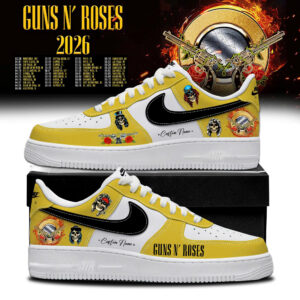 Guns N Roses 2026 Tour Air Force 1 Sneakers Gift For Concert Fans