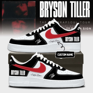 Bryson Tiller The Neo Trapsoul Tour Signature Air Force 1 Shoes Gift For Concert Fans Collector Edition
