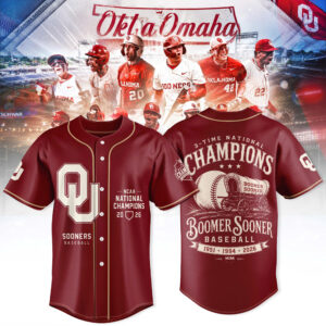 Oklahoma Sooners Baseball 2026 National Champions Collector Jersey