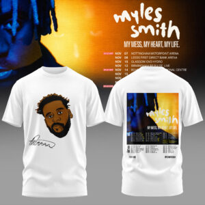 Myles Smith Signature Portrait Graphic T-Shirt Gift For Music Lovers Fan Edition