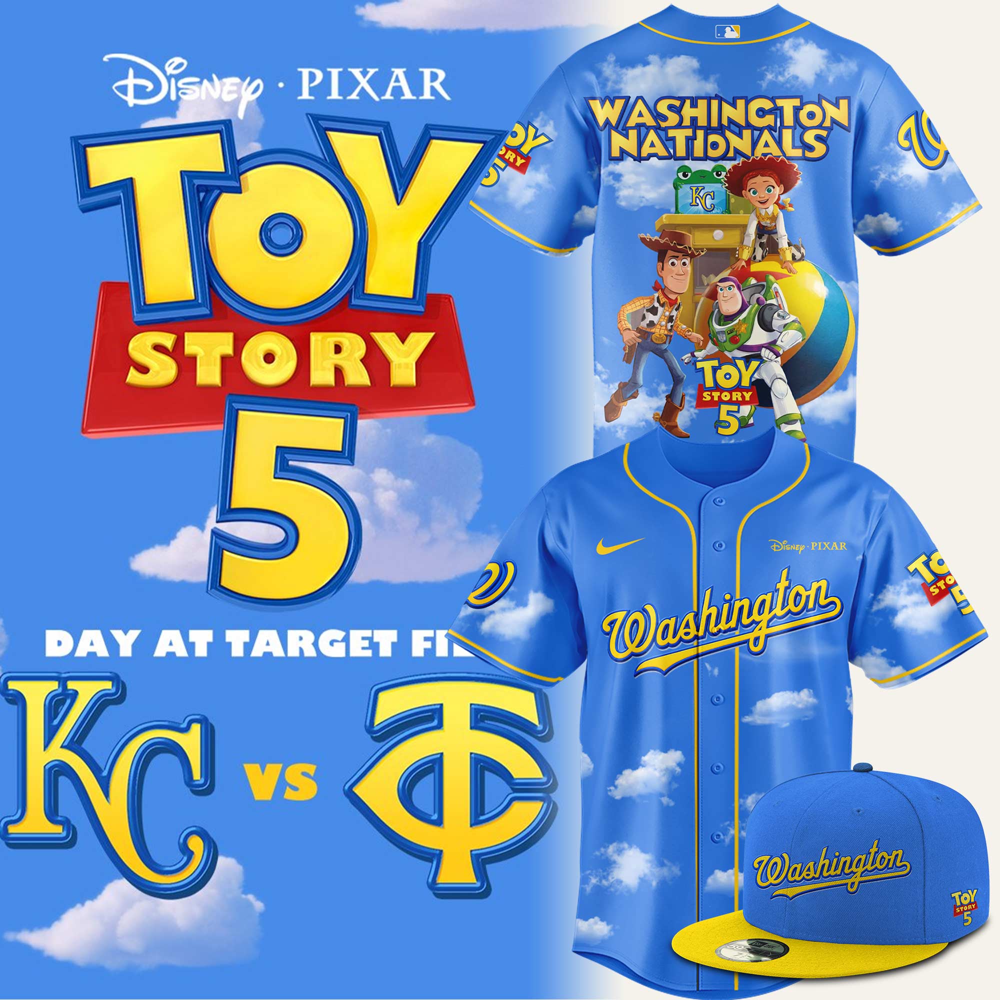 Washington Nationals Toy Story 5 Theme Nights Jersey Gift For Mlb Fans 2026