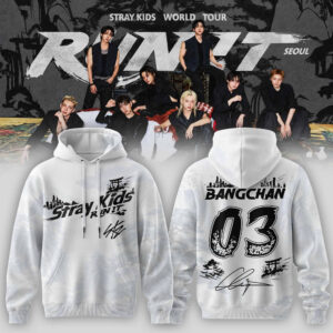 Stray Kids Run It World Tour 2026 Concert Merchandise Hoodie