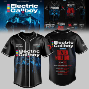 Electric Callboy Tanzneid World Tour Australia 2026 Exclusive Baseball Jersey