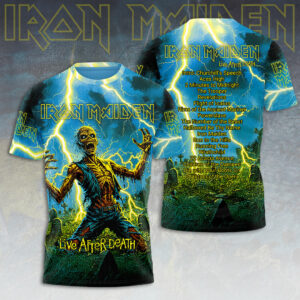 Iron Maiden World Tour 2026 3D Apparel Gift For Music Enthusiasts Tour Merchandise