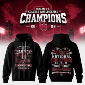 Mens College World Series Champions 2026 Locker Room Hoodie