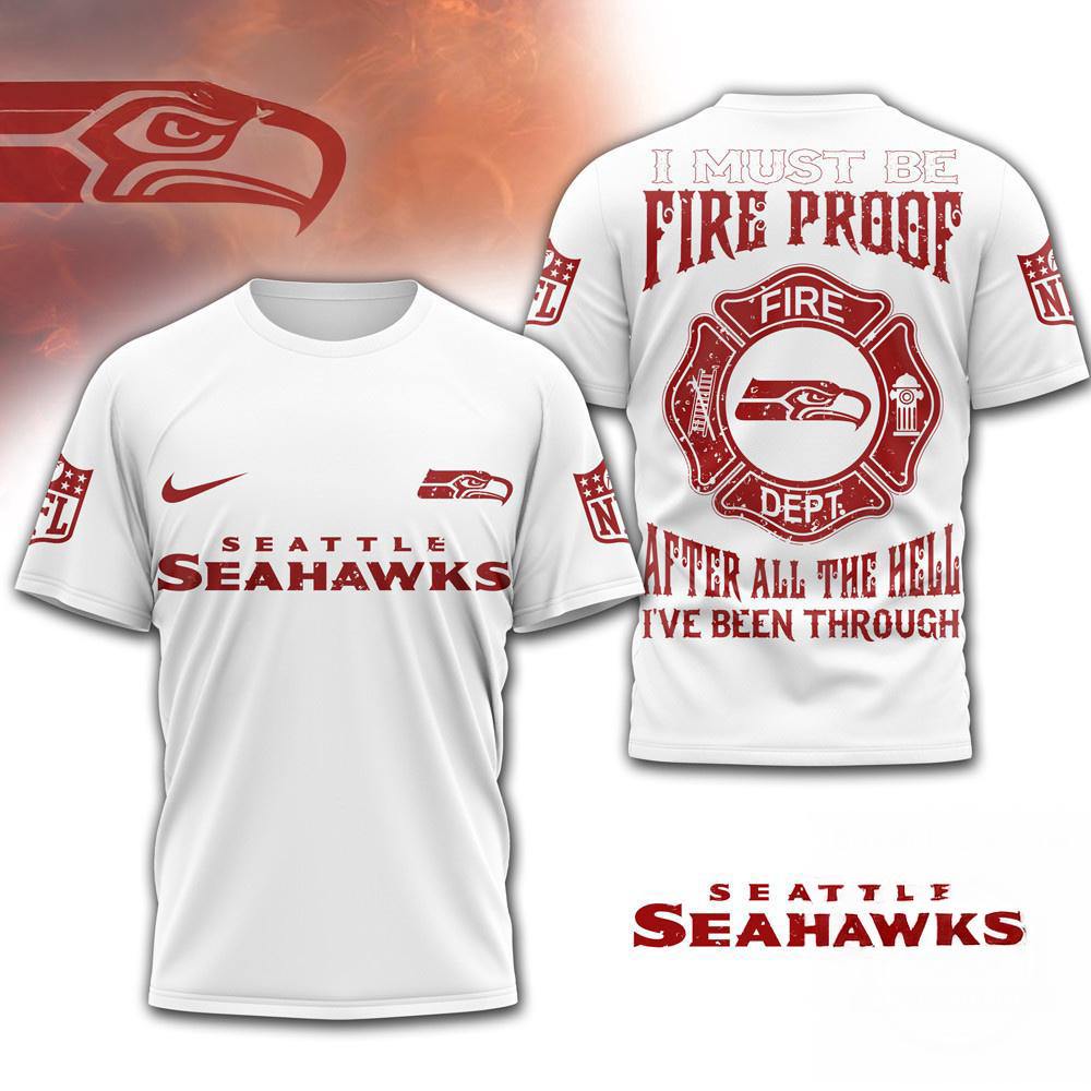 Seattle Seahawks Nfl Built By Fire Game Day Limited Edition 3D Shirt Gift For Seahawks Fans