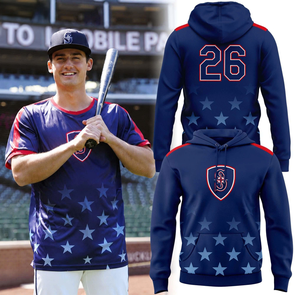 Seattle Mariners Stars & Stripes Soccer Hoodie Gift For Patriotic Sports Fans 2026