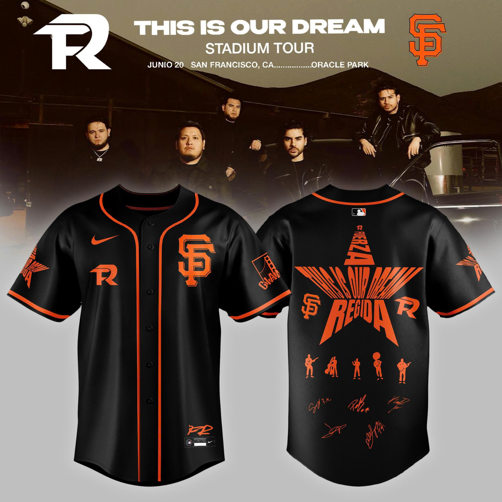San Francisco Giants X Fuerza Regida This Is Our Dream Baseball Jersey Gift For Fans