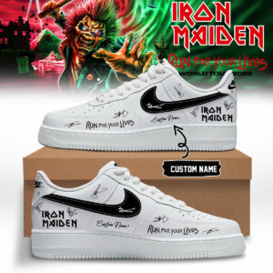 Iron Maiden Run For Your Lives World Tour Fan Collection Shoes Gift For Tour Collectors