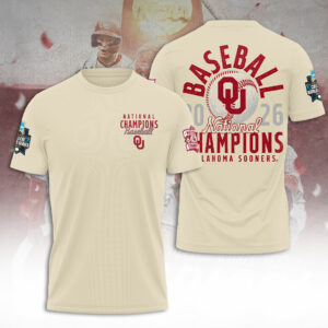 Oklahoma Sooners Ncaa World Series Champions 2026 3D Apparel Gift For Baseball Supporters